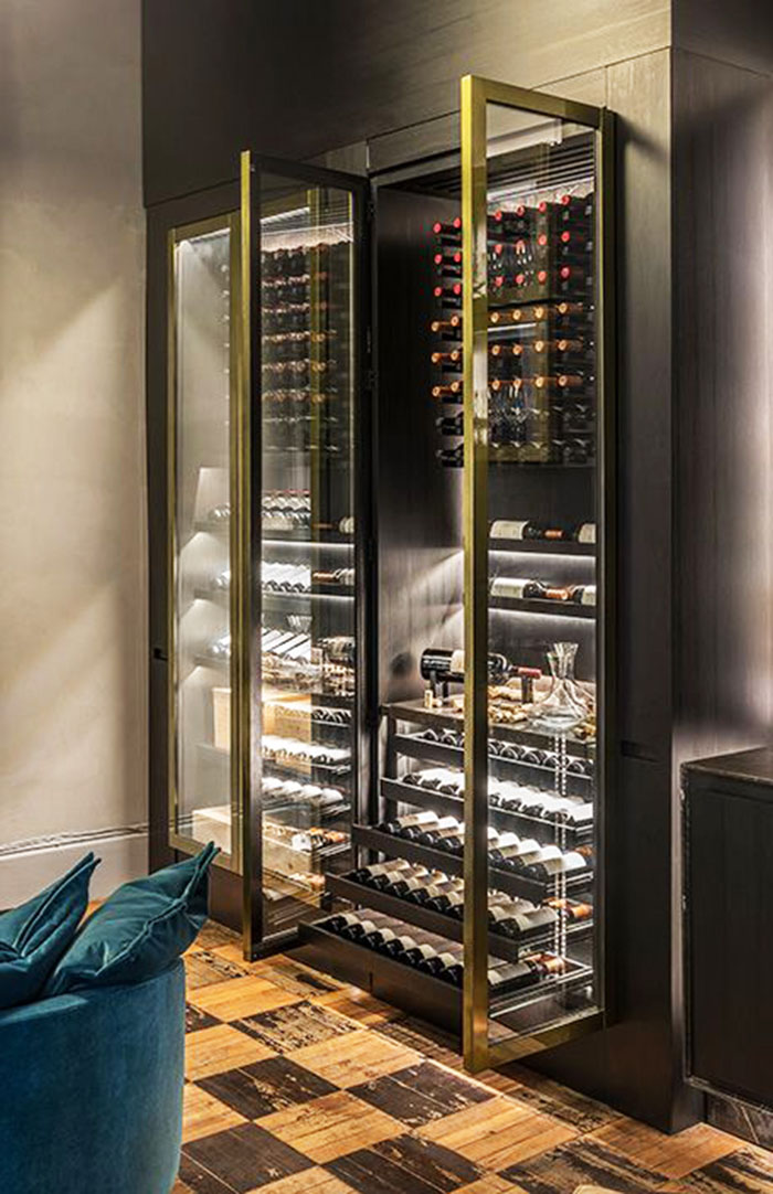 Tủ rượu cánh kính nhỏ